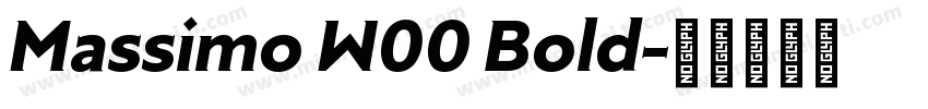 Massimo W00 Bold字体转换